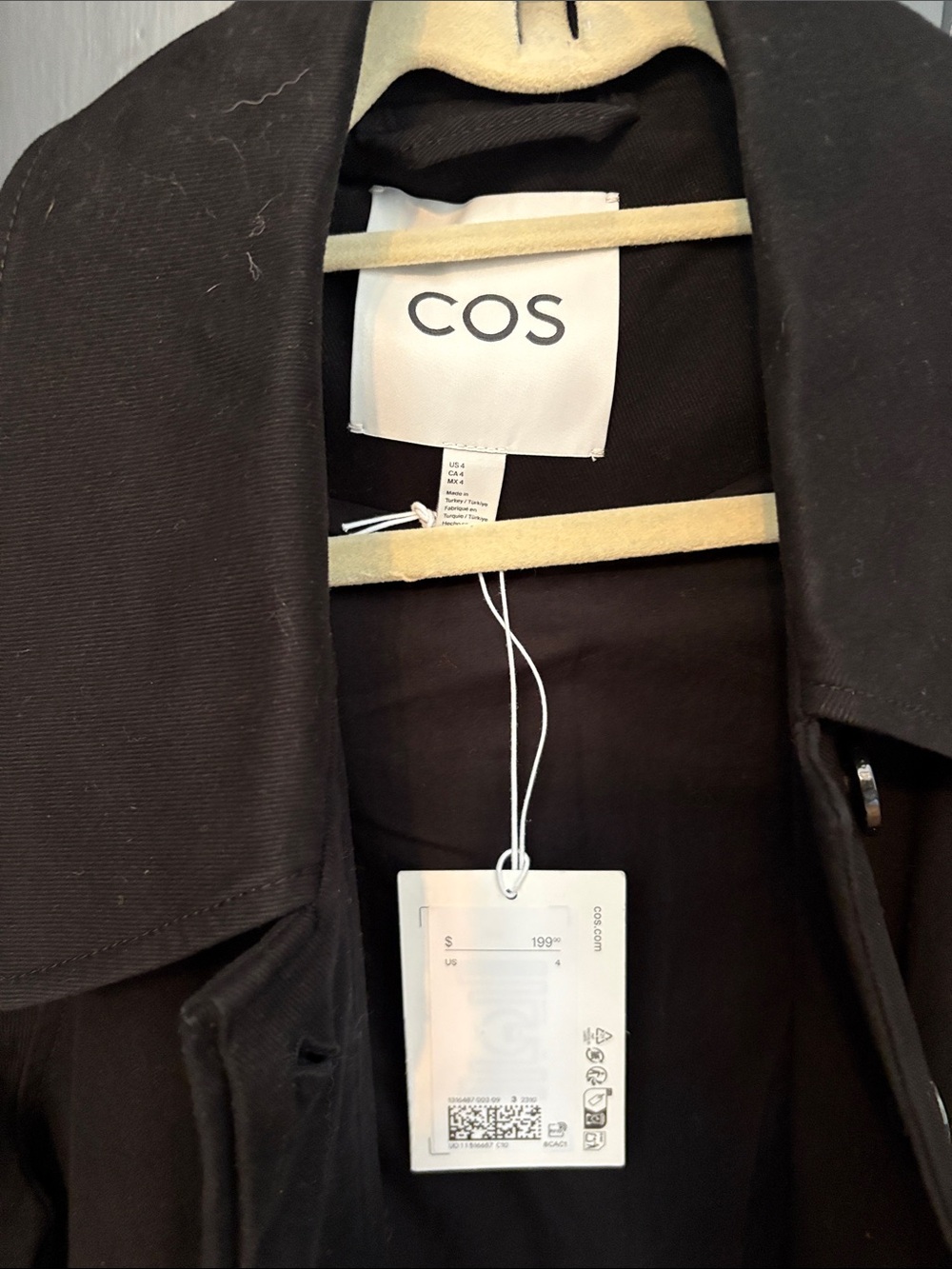COS Black Utility Button-Front Jacket - Picture 3 of 5